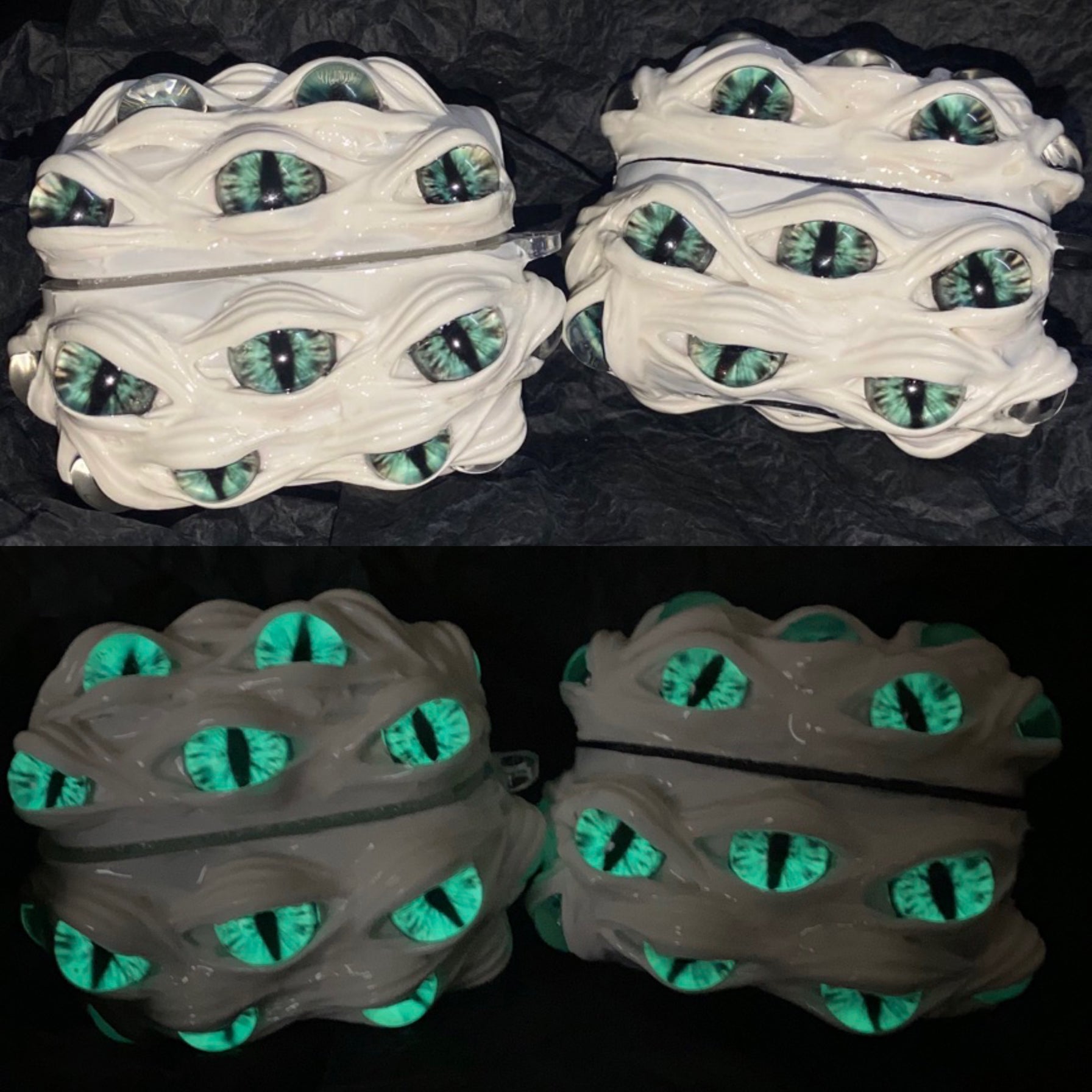 Handmade Cthulhu Eye Glow-in-the-Dark Phone Case（air pods)