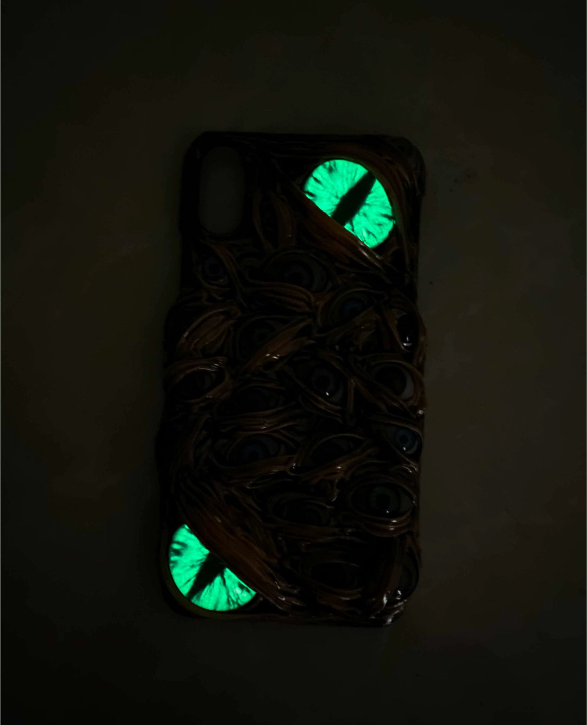 Handmade Cthulhu Eye Glow-in-the-Dark Phone Case