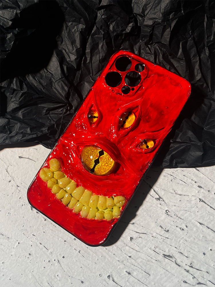 Handmade Cthulhu Eye Glow-in-the-Dark Phone Case