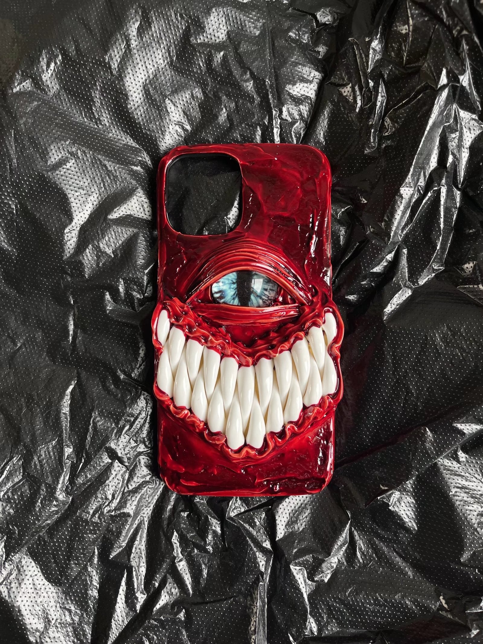 Handmade Cthulhu Eye Glow-in-the-Dark Phone Case