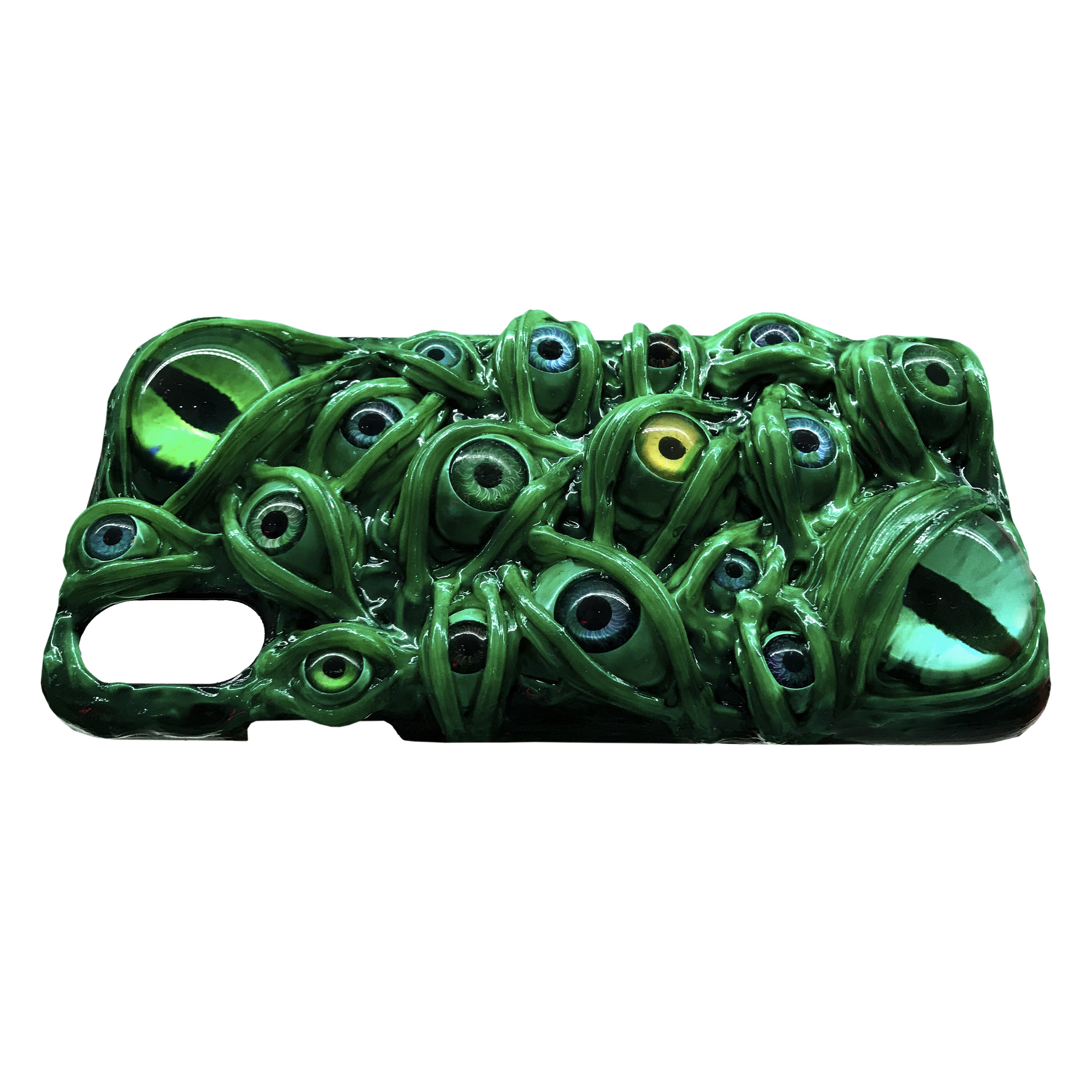 Handmade Cthulhu Eye Phone Case – Spooky Gothic Design