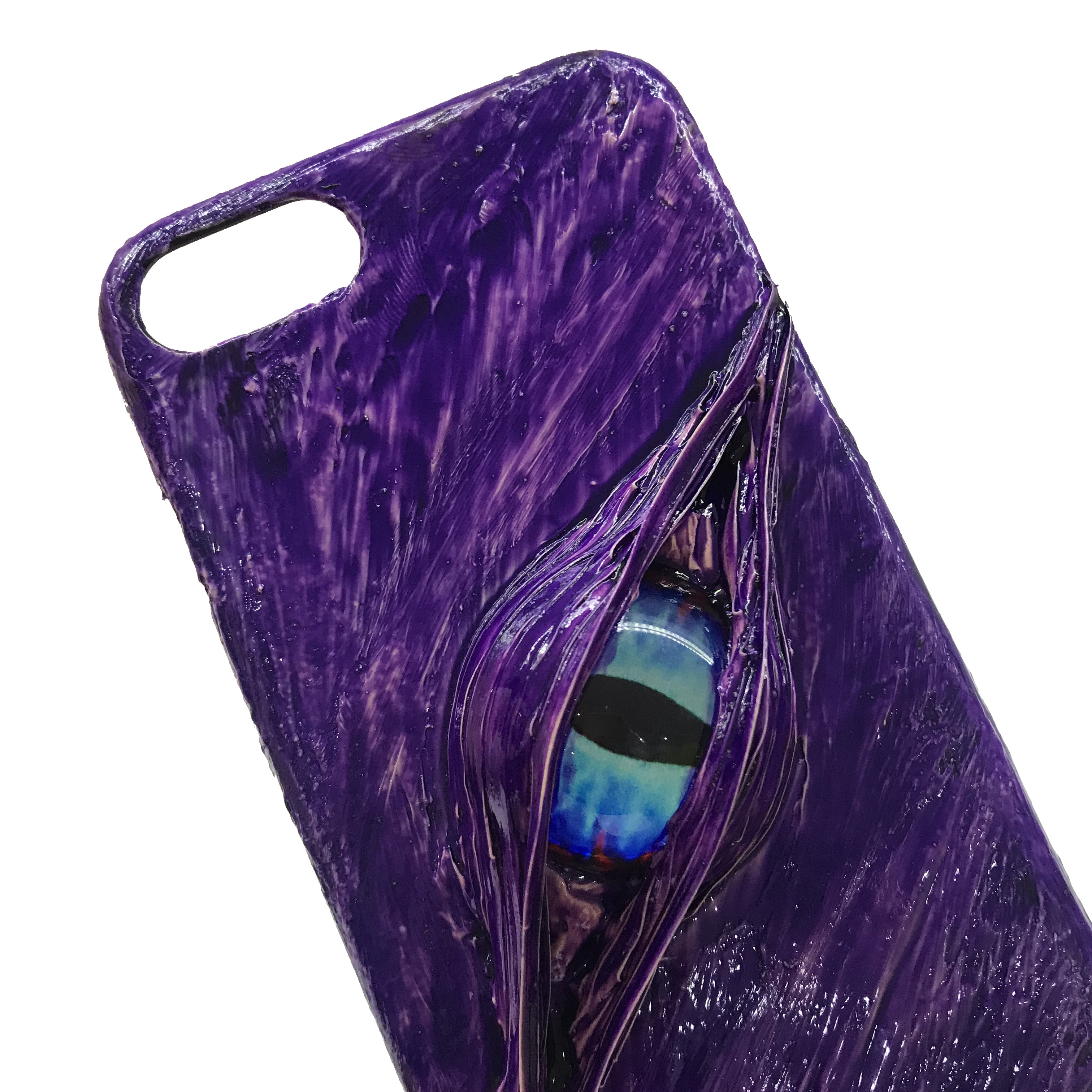 Handmade Cthulhu Eye Phone Case – Spooky Gothic Design
