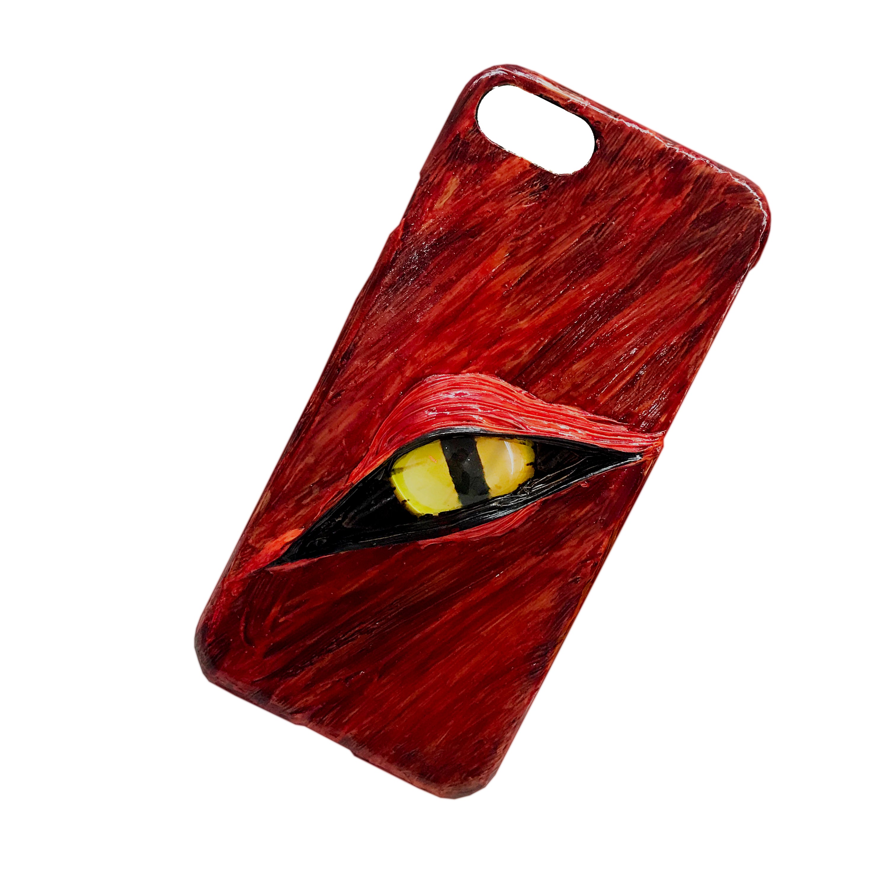 Handmade Cthulhu Eye Phone Case – Spooky Gothic Design