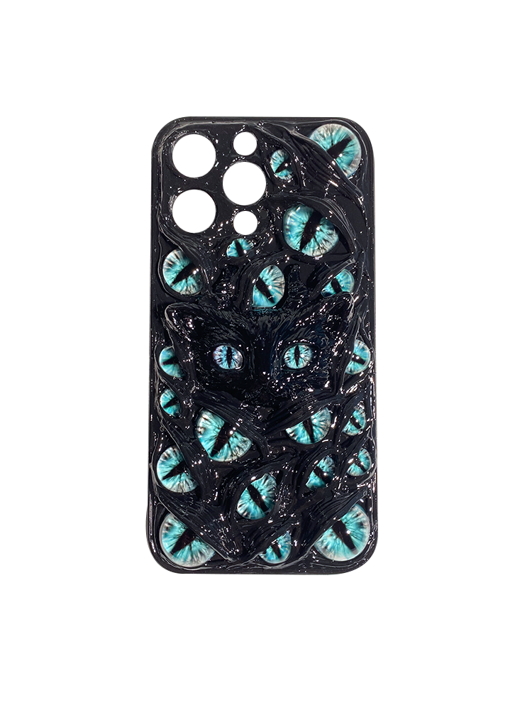 Handmade Cthulhu Eye Glow-in-the-Dark Phone Case