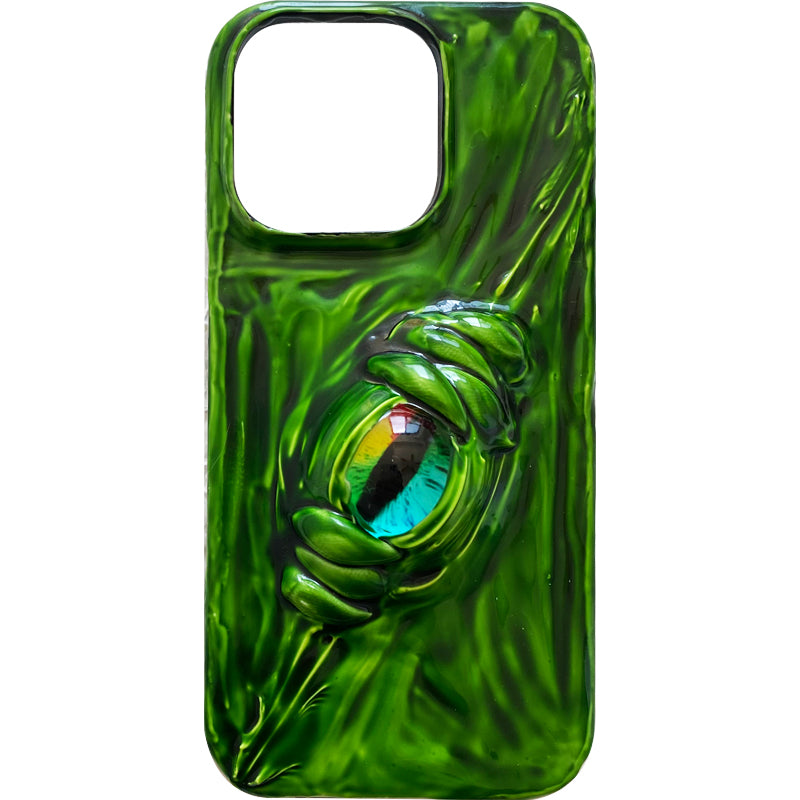 Handmade Cthulhu Eye Phone Case – Spooky Gothic Design