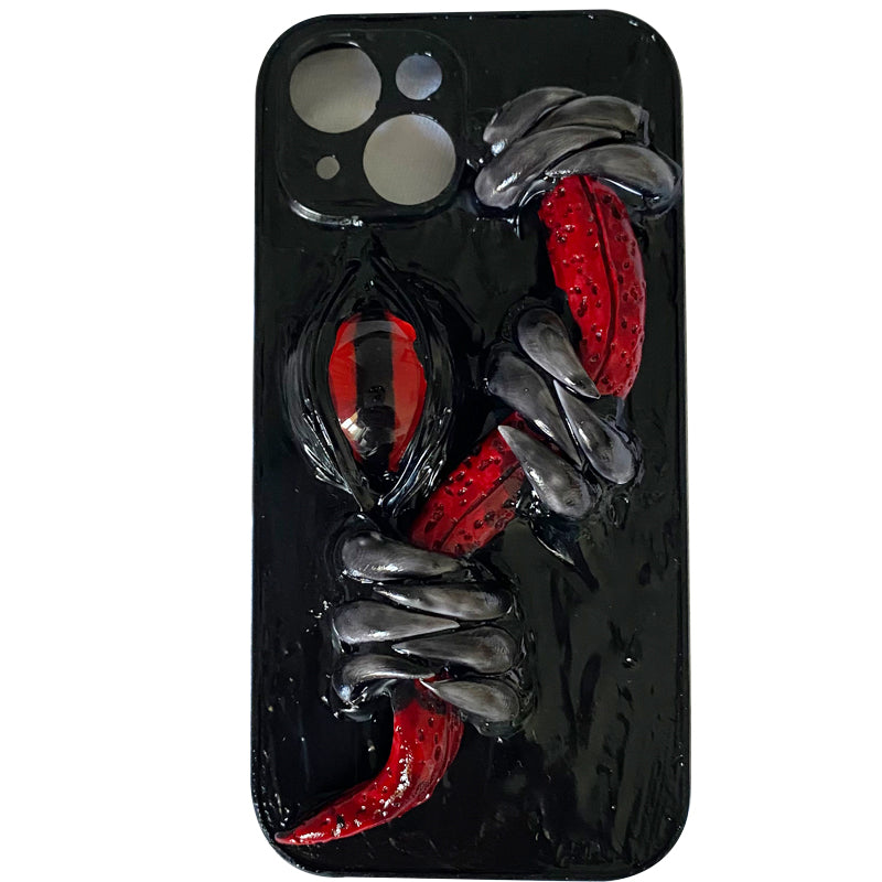 Handmade Cthulhu Eye Phone Case – Spooky Gothic Design