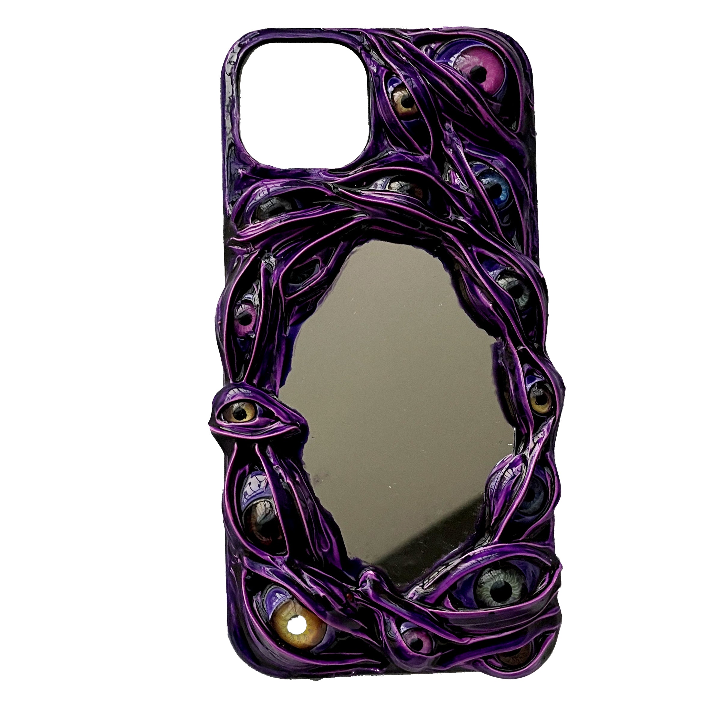 Handmade Cthulhu Eye Phone Case – Spooky Gothic Design