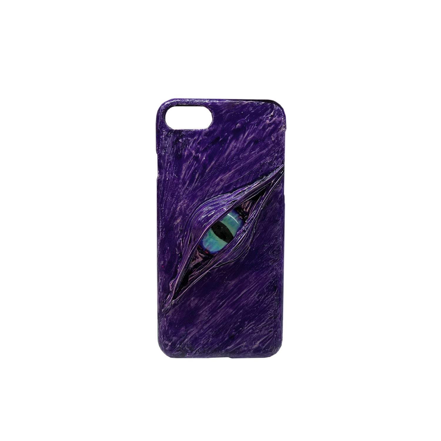 Handmade Cthulhu Eye Phone Case – Spooky Gothic Design