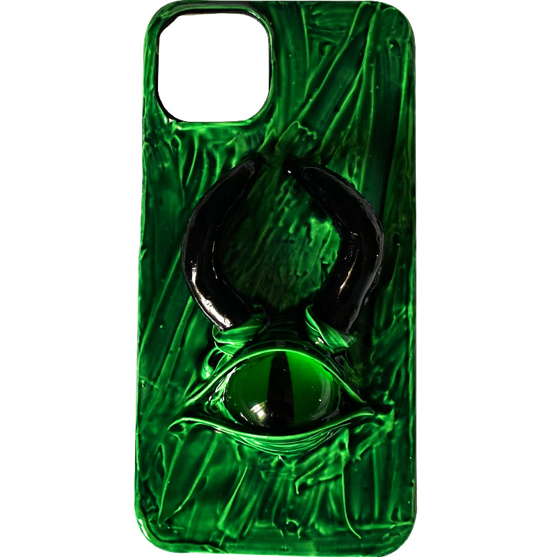 Handmade Cthulhu Eye Phone Case – Spooky Gothic Design