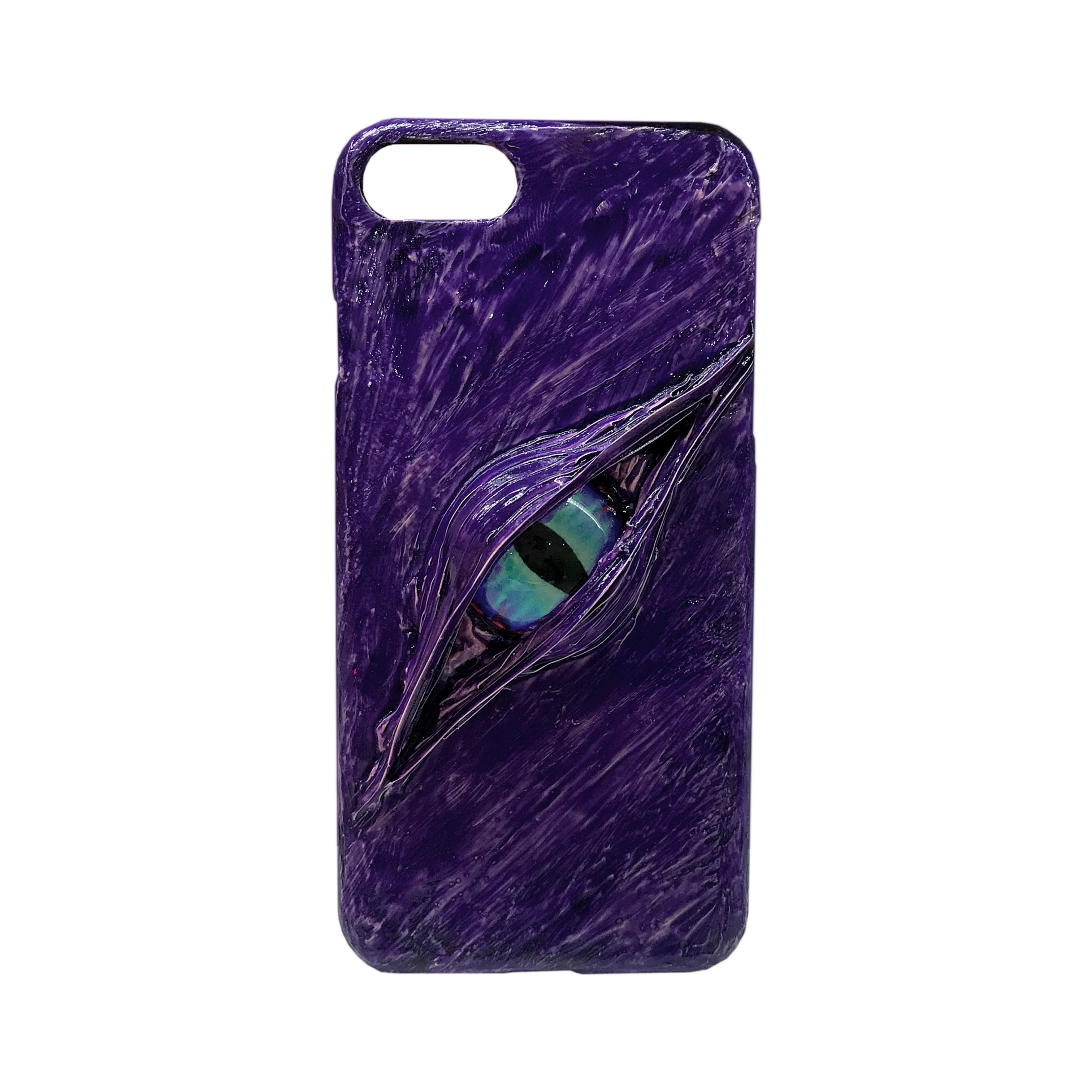 Handmade Cthulhu Eye Phone Case – Spooky Gothic Design
