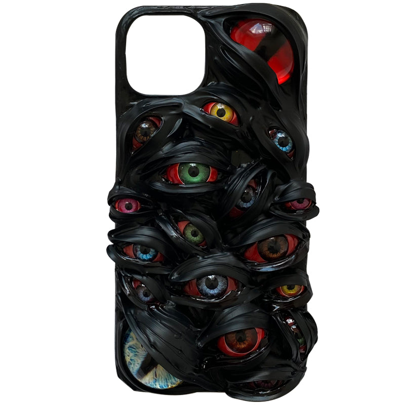 Handmade Cthulhu Eye Phone Case – Spooky Gothic Design