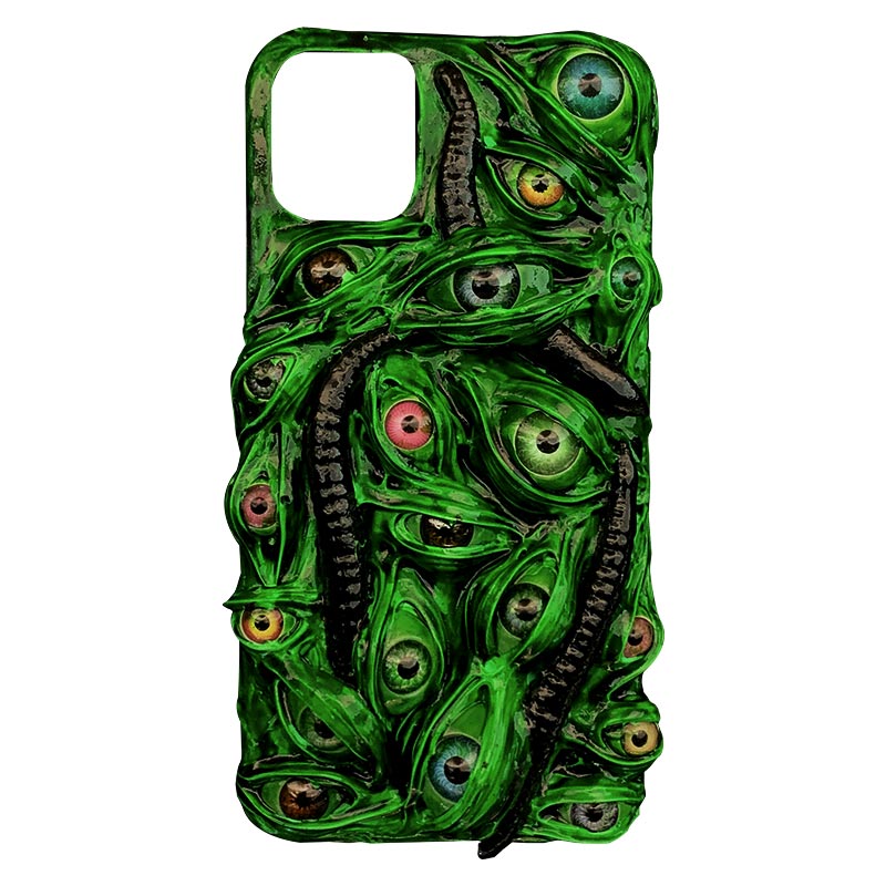 Handmade Cthulhu Eye Phone Case – Spooky Gothic Design