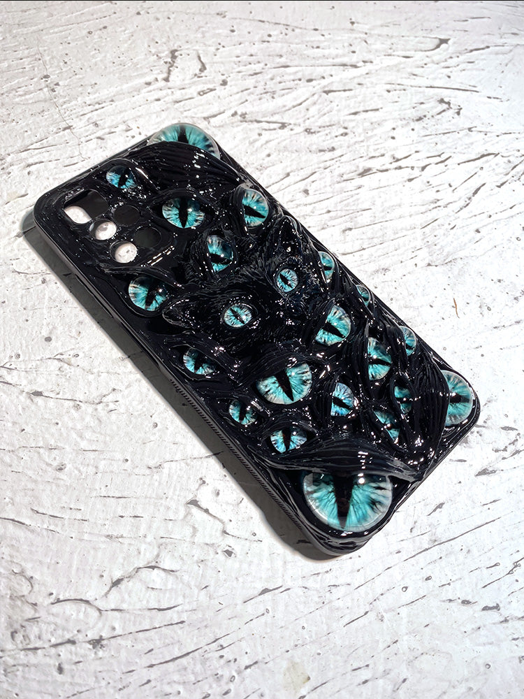 Handmade Cthulhu Eye Glow-in-the-Dark Phone Case