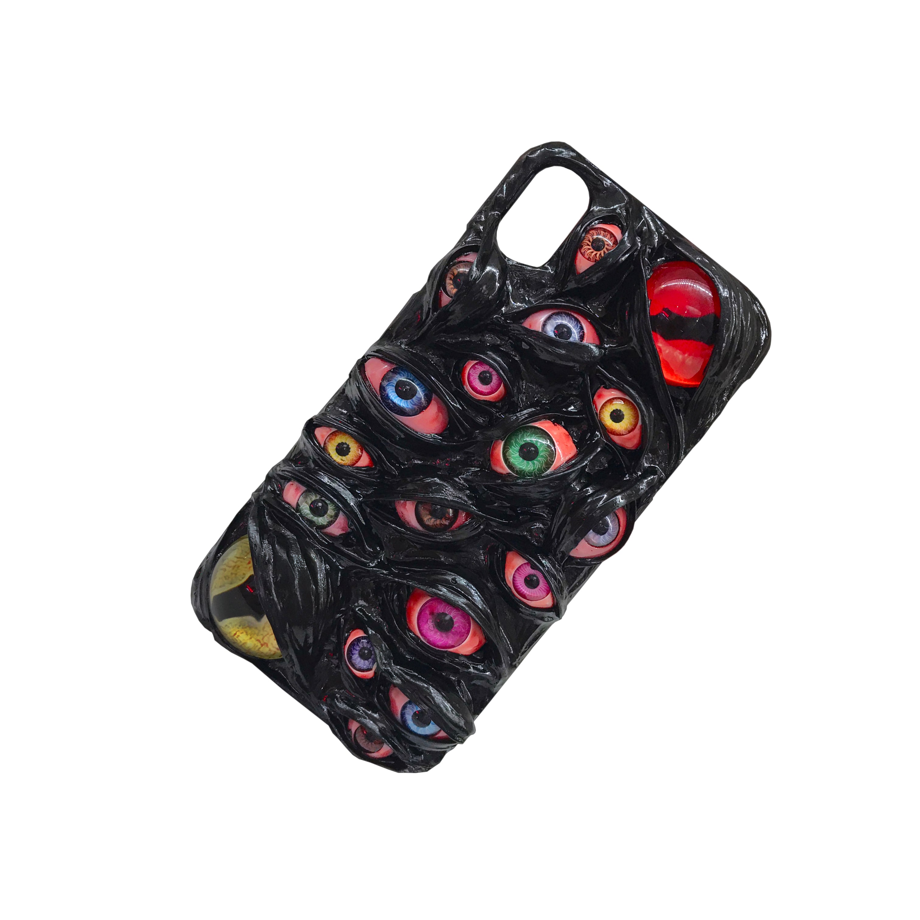 Handmade Cthulhu Eye Phone Case – Spooky Gothic Design