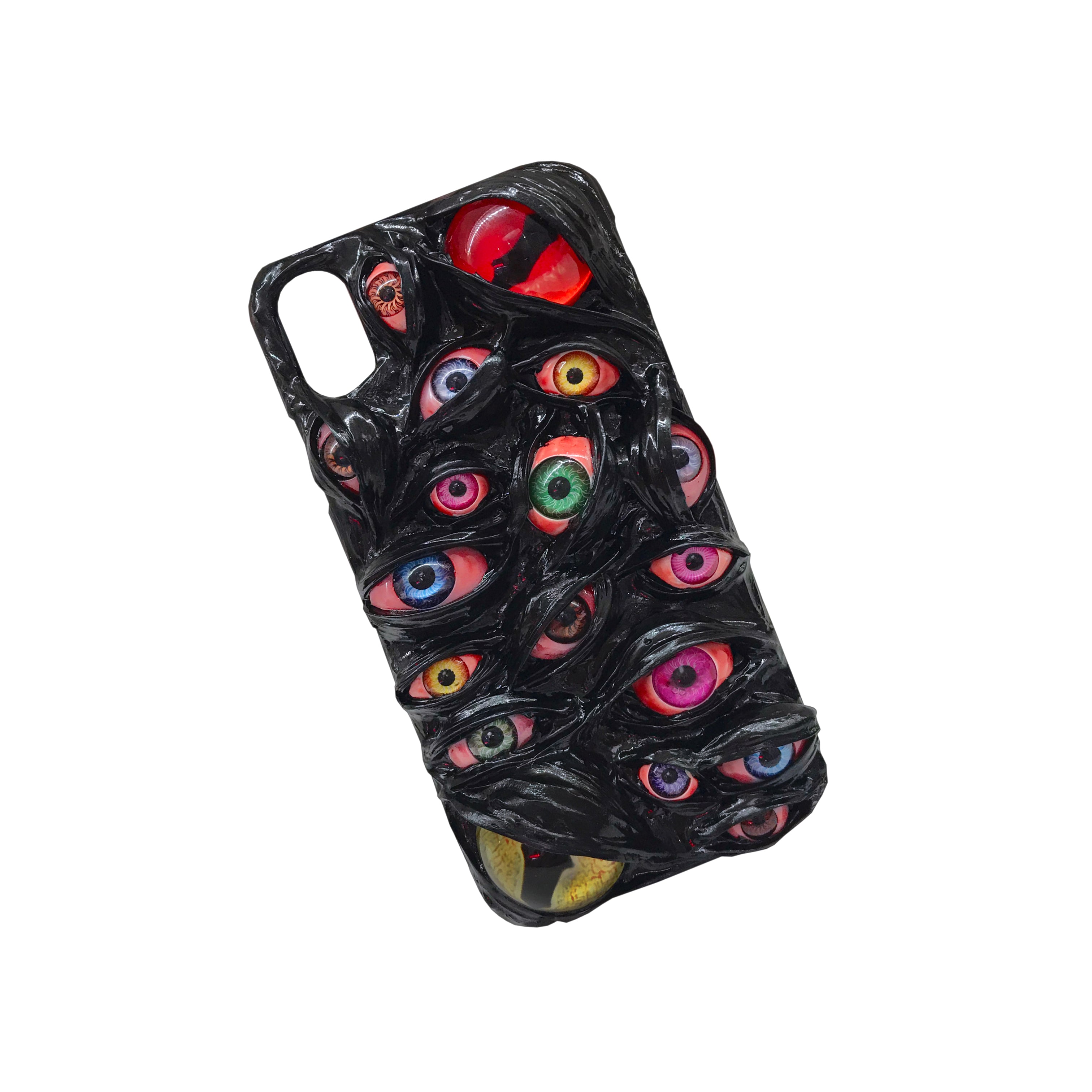 Handmade Cthulhu Eye Phone Case – Spooky Gothic Design