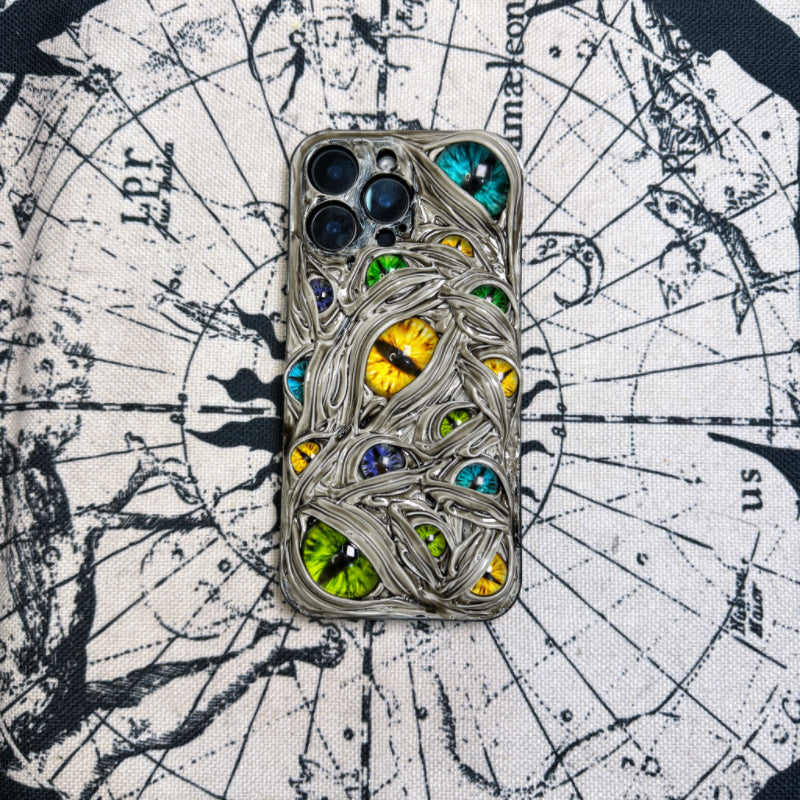 Handmade Cthulhu Eye Glow-in-the-Dark Phone Case