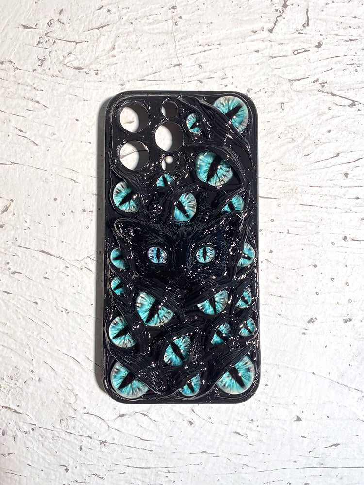 Handmade Cthulhu Eye Glow-in-the-Dark Phone Case