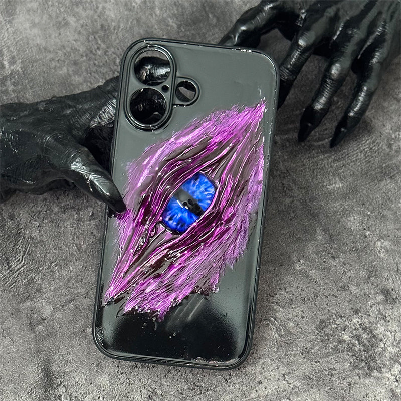 Handmade Cthulhu Eye Glow-in-the-Dark Phone Case
