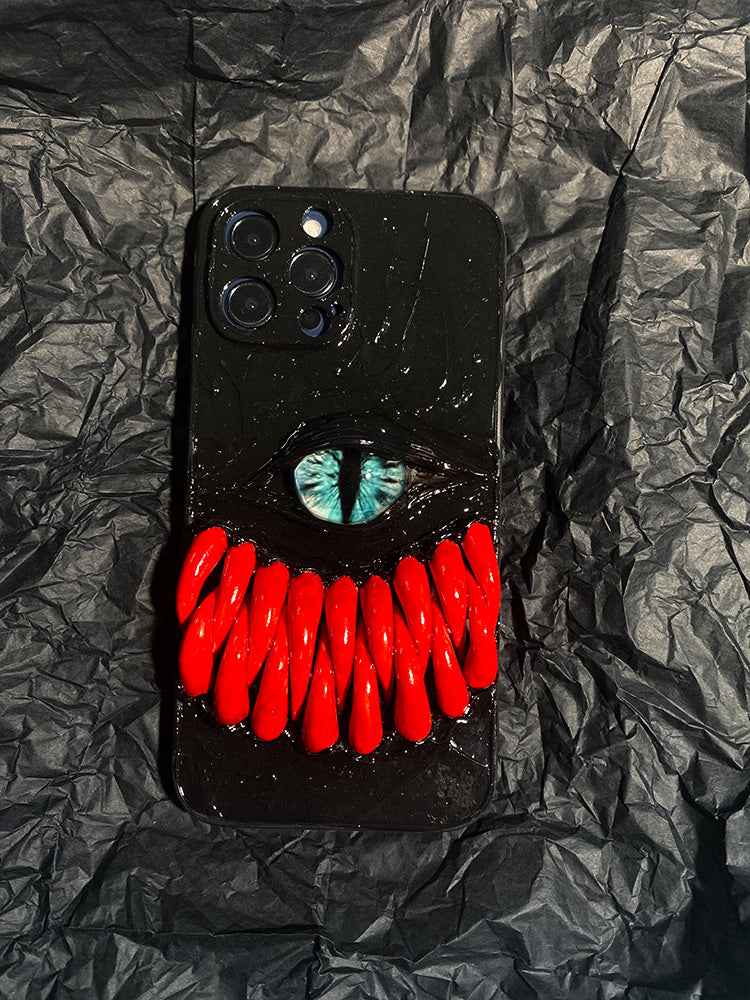 Handmade Cthulhu Eye Glow-in-the-Dark Phone Case