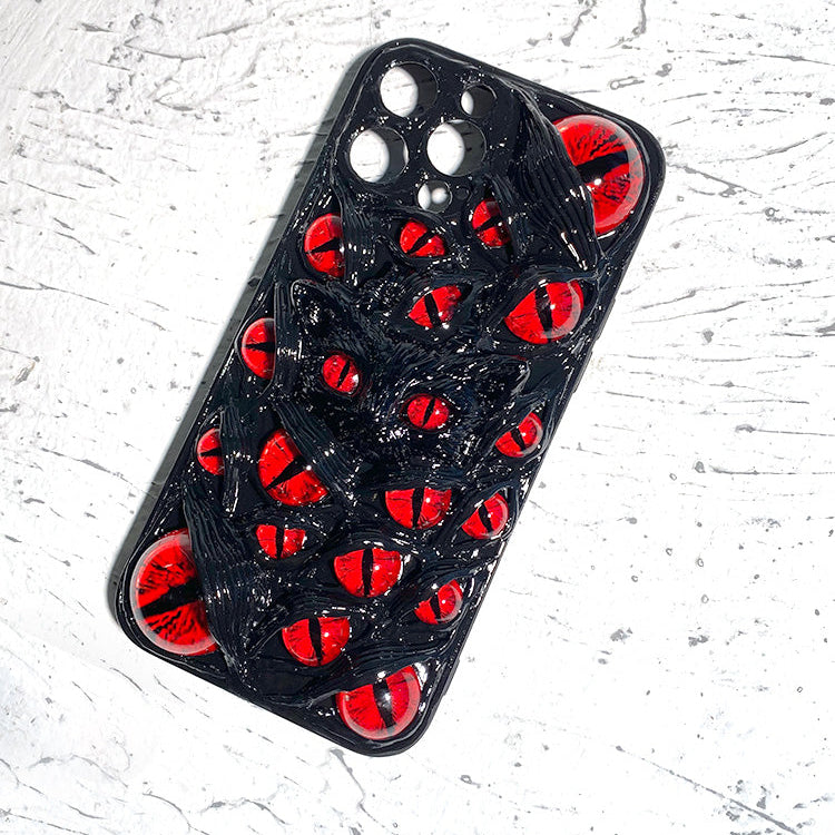Handmade Cthulhu Eye Glow-in-the-Dark Phone Case