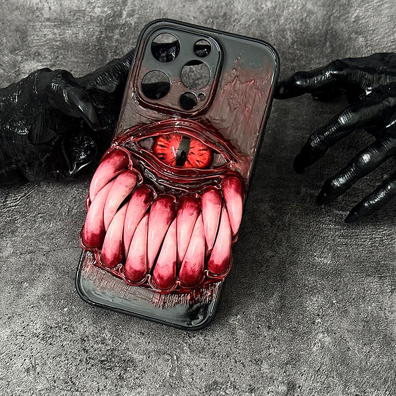 Handmade Cthulhu Eye Glow-in-the-Dark Phone Case