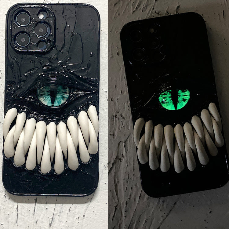 Handmade Cthulhu Eye Glow-in-the-Dark Phone Case