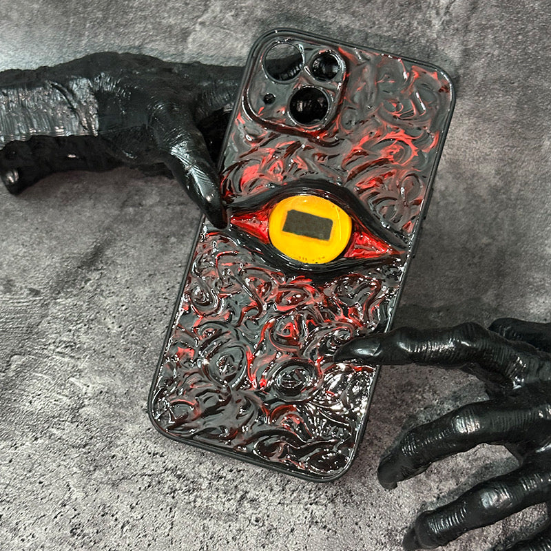 Handmade Cthulhu Eye Glow-in-the-Dark Phone Case