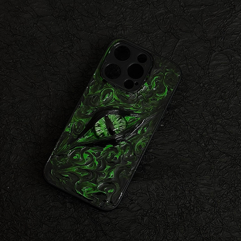 Handmade Cthulhu Eye Glow-in-the-Dark Phone Case