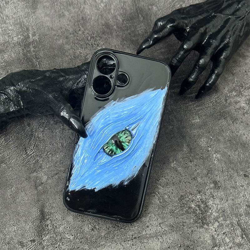 Handmade Cthulhu Eye Glow-in-the-Dark Phone Case