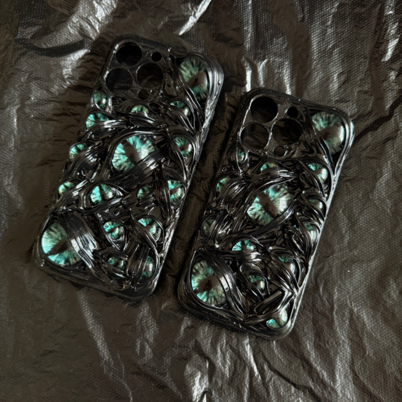 Handmade Cthulhu Eye Glow-in-the-Dark Phone Case