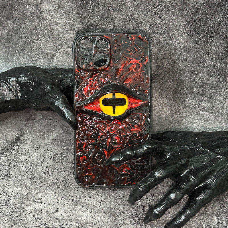 Handmade Cthulhu Eye Glow-in-the-Dark Phone Case